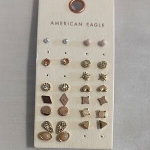 American Eagle Outfitters Gold and Silver Earring Set
